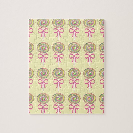 Farbiges Lollipopmuster Puzzle (Vertikal)