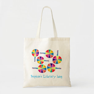Farbiges Lollipopmuster Tragetasche