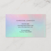 farbiges Lotus-Logo auf Pastellfarben Visitenkarte (Rückseite)