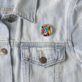 Farbiges Löwenkopportrait Button (Beispiel)