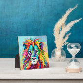 Farbiges Löwenkopportrait Fotoplatte (InSitu)