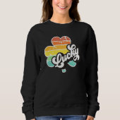 Farbiges Lucky-Kleeblatt Sweatshirt (Vorderseite)