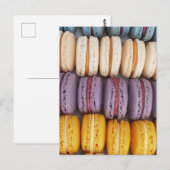 Farbiges Macaron Foto Postkarte (Vorne/Hinten)