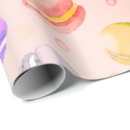 Farbiges Makaronfarbenpapier Geschenkpapier (Rolleneckpunkt)