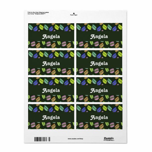 Farbiges Makaronmuster (Vorne)