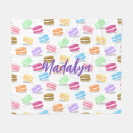 farbiges Makaronmuster Fleecedecke