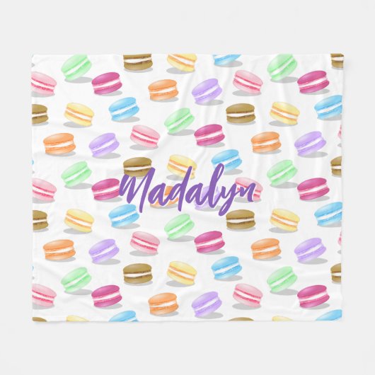 farbiges Makaronmuster Fleecedecke (Vorderseite (Horizontal))