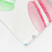 farbiges Makaronmuster Fleecedecke (Ecke)