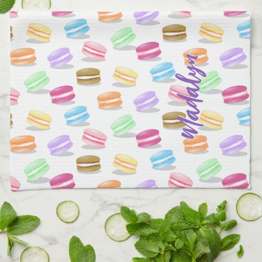 farbiges Makaronmuster Geschirrtuch (Gefaltet)