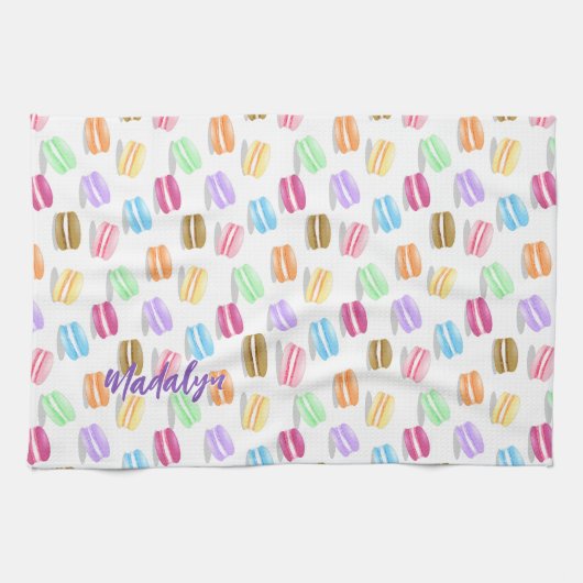 farbiges Makaronmuster Geschirrtuch (Horizontal)