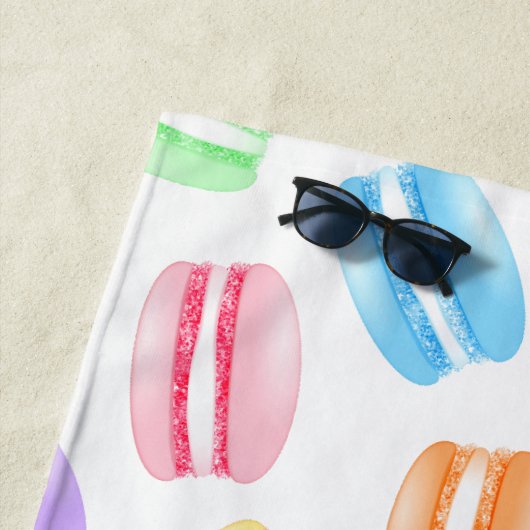 farbiges Makaronmuster Strandtuch (Beispiel)