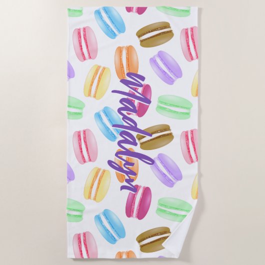 farbiges Makaronmuster Strandtuch (Vorderseite)