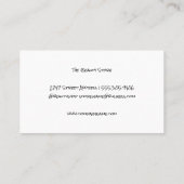 Farbiges Makeup Pulver | Makeup Artist | Kiss Visitenkarte (Rückseite)