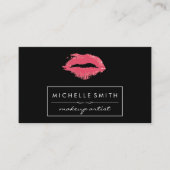 Farbiges Makeup Pulver | Makeup Artist | Kiss Visitenkarte (Vorderseite)