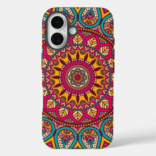 FARBIGES MANDALA-COVER Case-Mate iPhone HÜLLE (Rückseite)