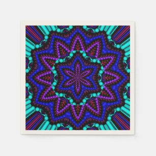 Farbiges Mandala Design Serviette