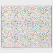 Farbiges Mandala-Packpapier Geschenkpapier (Flach)