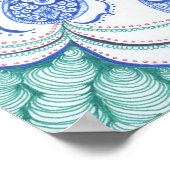 Farbiges Mandala Poster. Poster (Ecke)