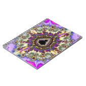 Farbiges Mandelbrot-Fraktal-Notebook Notizblock (Linke Seite)
