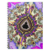Farbiges Mandelbrot-Fraktal-Notebook Notizblock (Vorderseite)