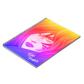 Farbiges Manga-Spiralnotizbuch Notizblock (Linke Seite)