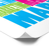 Farbiges Marketing Poster (Ecke)