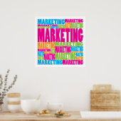 Farbiges Marketing Poster (Küche)