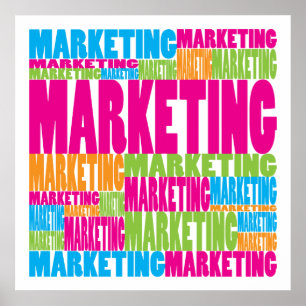 Farbiges Marketing Poster