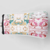 Farbiges Marmormuster Golf Headcover (Vorderseite)