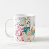 Farbiges Marmormuster Kaffeetasse (Links)