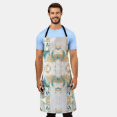 Farbiges Marmormuster Schürze (Getragen)