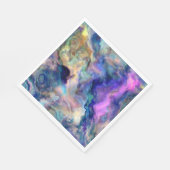 Farbiges Marmorpapier Napkin Serviette (Ecke)