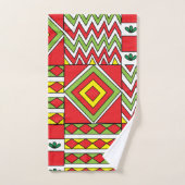 Farbiges marokkanisches Mosaikmuster Badhandtuch Set (Handtuch)