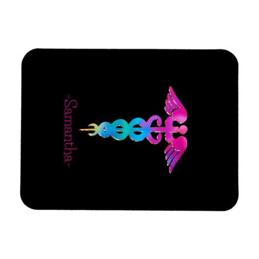 Farbiges medizinisches Zeichen Magnet (Horizontal)