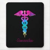 Farbiges medizinisches Zeichen Mousepad (Vorne)