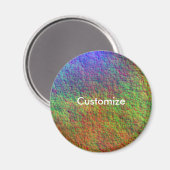 Farbiges Meeresbett II - Muster Magnet (Vorderseite/Rückseite)