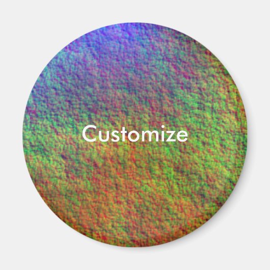 Farbiges Meeresbett II - Muster Magnet (Vorne)