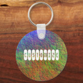 Farbiges Meeresbett II - Muster Schlüsselanhänger (Vorderseite)