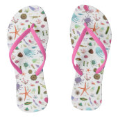 Farbiges Meeresleben Badesandalen (Fußbett)