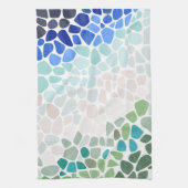 Farbiges Meerglas Geschirrtuch (Vertikal)