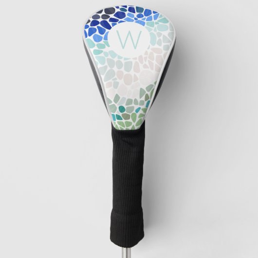 Farbiges Meerglas Golf Headcover (Vorderseite)