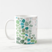 Farbiges Meerglas mit anfänglicher Tasse (Links)
