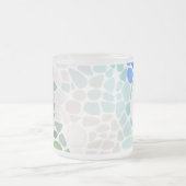 Farbiges Meerglas mit anfänglicher Tasse (Mittel)