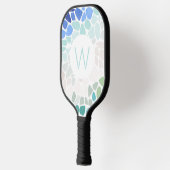 Farbiges Meerglas Pickleball Schläger (Links)