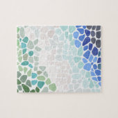 Farbiges Meerglas Puzzle (Horizontal)