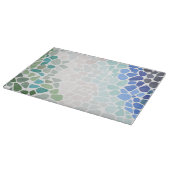 Farbiges Meerglas Schneidebrett (Ecke)