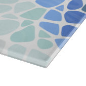 Farbiges Meerglas Schneidebrett (Ecke)