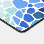 Farbiges Meerglas Schreibtischunterlage (Ecke)