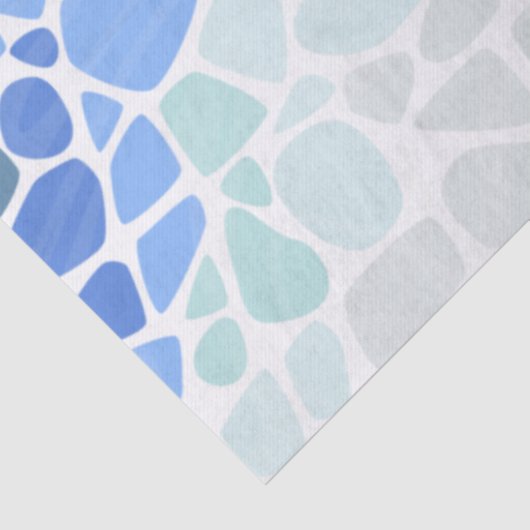 Farbiges Meerglas Seidenpapier (Detail)