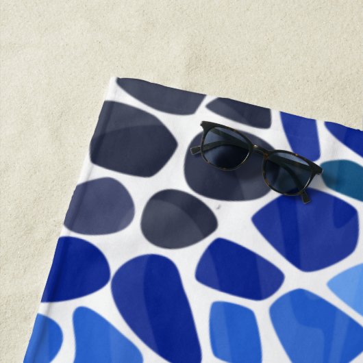 Farbiges Meerglas Strandtuch (Beispiel)